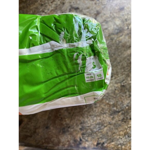 Disposable Dog Diapers Sz S 10-35lbs 14-22in Waist 18 Count Wetness Indicator - Picture 5 of 6